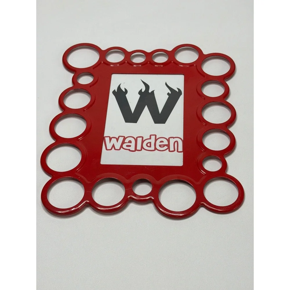 Walden Red Bubble Circle Border Picture Frame Glossy Modern 4x6‎ Photo Opening